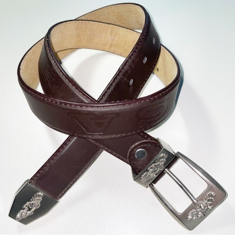 Vintage Genuine Leather USA Brown Belt